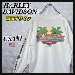 ハーレーダビッドソン ヴィンテージ ロンT 90s 長袖Tシャツ USA製 両面