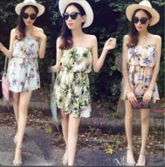 lady girls♡ベアトップワンピース
