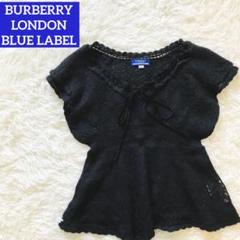 美品　BURBERRY BLUE LABEL 春夏 ニット フレンチスリーブ M 美品 BURBERRY BLUE LABEL 春夏 ニット フレンチスリーブ M トップス