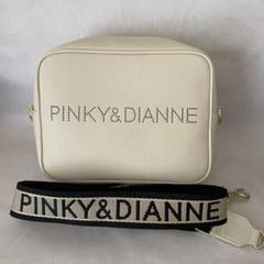 Pinky&Dianne ロゴ エンブレム 型押し デザイン ショルダーバッグ