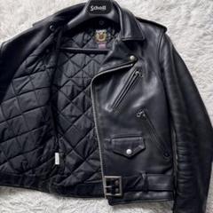 希少✨schott ライダースジャケット　ダブル　ブラック　ワンスター　36 Schott ショット ONESTAR ワンスター ダブルライダース