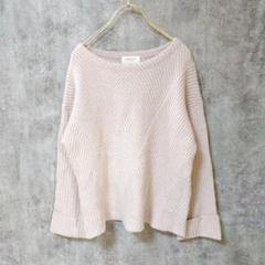 【美品】オペークドットクリップ 長袖ニットセーター トップス Mサイズ