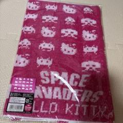 スペースインベーダー×キティちゃん コラボ フェイスタオル