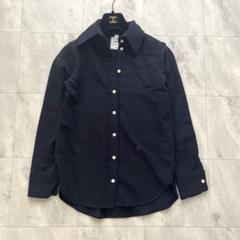 近年モデル　マディソンブルー　長袖シャツ　刺繍ロゴ　ネイビー　レディース　04 MADISONBLUE - マディソンブルー MADISON BLUE 5分袖シャツ ロゴ