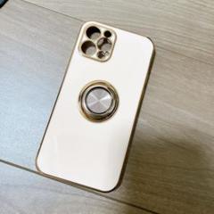MiaoKeDa iPhone 12 Pro ケース リング付き ピンク