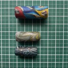 【メーカー包装済】 とんぼ玉 ヴェネチアミルフィオリ アンティークビーズ 3個 工芸品