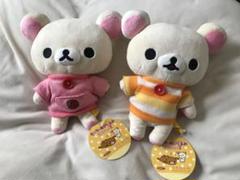 リラックマ ぬいぐるみ R キャップ付き カジュアル　ボーダーTシャツ　ビッグ リラックマ ぬいぐるみ R キャップ付き カジュアル ボーダーT