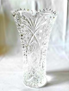 R.Kunze クリスタルガラス 花瓶 超熱 R.Kunze 花瓶 クリスタルガラス 工芸品 - 工芸品