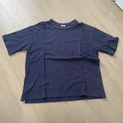 新品未使用　マイヨ　リネンシャツTee maillot / linen rich big sweat shirt-Tee BLACK マイヨ シャツ
