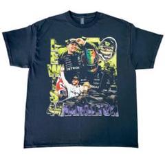 ルイス・ハミルトン F1 Tシャツ 黒 vintage 90sデザイン:,,