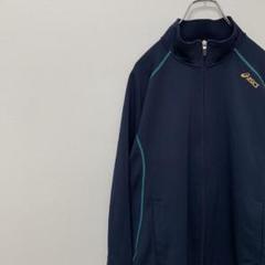 asicアシックス ジャージ スポーツウェア ジップアップ プリントロゴ