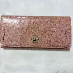 美品 ANNA SUI ルーミー がま口 長財布 赤 エナメル ANNA SUI アナスイ 長財布 財布 レディース ブランド 小銭入れ