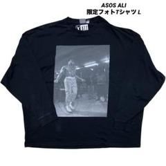 ●古着 asos ALI モハメドアリ フォトヴィンテージTシャツ 黒 L