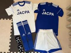 adidas サッカーウェアセット ホワイト/ブルー5点セット　JACPA adidas サッカーウェアセット ホワイト/ブルー5点セット JACPA