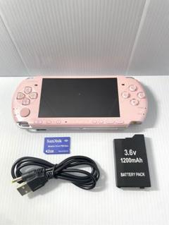 【動作品】SONY PSP-3000 ブロッサムピンク(付属品あり)