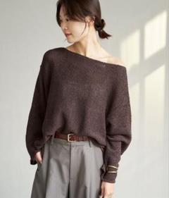 Plage 半袖ルーズニット M ベージュ新品タグ付き