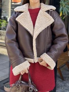 けな様おまとめ専用　Forever21 合皮ライダースボアジレ　S スタイルブロック STYLEBLOCK 合皮ダブルライダースジャケット