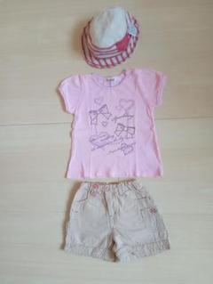 ブランシェス半袖Ｔシャツ＆ショートパンツ 90cm ＋ F.O.KIDS帽子