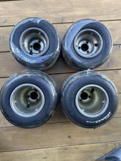 ⑧レーシングカート用レインタイヤホイールセット フリーライン