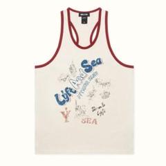 LÝFT × WIND AND SEAGRAPHIC TANKTOP - RED