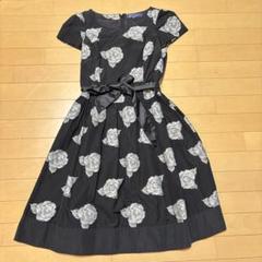 美品♡2021年♡エムズグレイシー フラワープリント リボン ワンピース 花 M M'S GRACY - 美品♡2021年♡エムズグレイシー フラワープリント