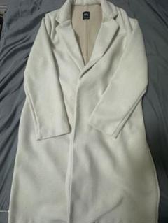 【ZARA 】新品未使用！フリースロングコート オフホワイト ZARA 】新品未使用！フリースロングコート オフホワイトベ