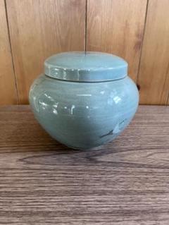 p001 京焼 青磁 龍紋 壺 渓山 銘 高さ22.5cm 壷 花器 p001 京焼 青磁 龍紋 壺 渓山 銘 高さ22.5cm 壷 花器