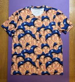大流行中！ ロサンゼルス・ドジャース FOCO 大谷翔平 L 顔だらけTシャツ 記念グッズ