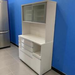 R204 NITORI RESUME,キッチンボード,食器棚,幅120cm 中古 ニトリ 幅120cm キッチンボード(SP201 120KB GY) 食器棚