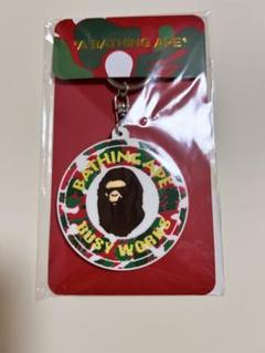 レザー ブラウン APEHEAD キーホルダー BAPE☆新品・未使用 A BATHING APE BAPE APE HEAD Keychain Key Holder Brown Auth