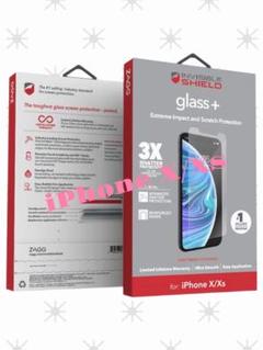 新品未使用⭐️ iPhone XS/X用HD強化ガラス 保護フィルム　指紋防止