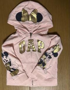 GAP 90cm ミッキー・ミニー フード付きパーカー 3歳