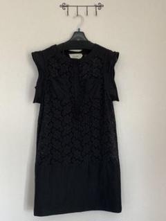 ワンピース 黒レース チュニック 花レース フィロ 2