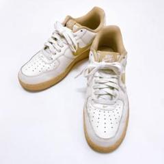 NIKE AIR FORCE 1 ナイキ スニーカー 白×ベージュ 27cm
