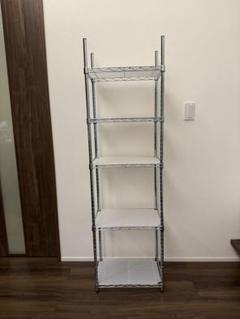スチールラック 5段 46.2cm x 30cm x 159.5cm