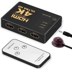 HDMI切替器 HDMI分配器 リモコン付属 4k 対応 3入力1出力 フルHD