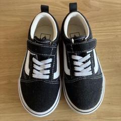 VANS ブラック スニーカー ベルクロ キッス 17cm オールドスクール