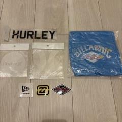 Hurleyステッカー　BILLABONGステッカー　ビーチボール