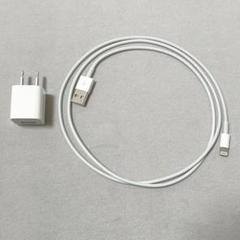 Apple 純正　USBアダプタ　ライトニングケーブル　セット
