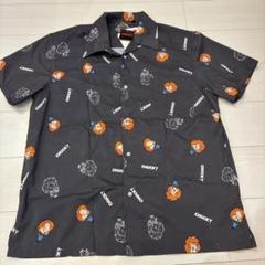 01'S PATAGONIA コットン 半袖 オープンカラーシャツ 総柄 レア patagonia - パタゴニア 総柄 半袖 シャツ メンズ M / 古着 18年