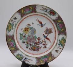 粉彩果実紋盤　中国廣彩銘　 陶磁器　約25cm 中国　古玩　商品購入要コメント 中国古玩 同治 粉彩瓜果図皿 - 書道用具専門店 西本皆文堂