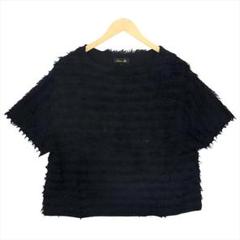 よ*ー様 Drawer ドゥロワー コットン フリンジボーダー 半袖 Tシャツ よ*ー様 Drawer ドゥロワー コットン フリンジボーダー 半袖 T