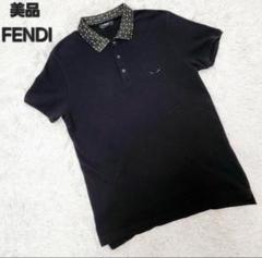✨未使用に近い✨FENDI ポロシャツ バグス モンスター カモフラ 19SS FENDI フェンディ FY0722 94T モンスター バグスレザーパッチ T