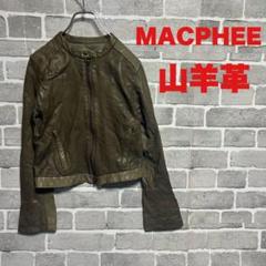 美品　macphee【マカフィー】ライダース　レザージャケット　【size S】 ラムレザーライダースジャケット｜トゥモローランド 公式通販