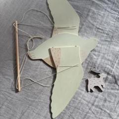 Iriki 作家 ぱたぱた 鳥モビール tori mobile