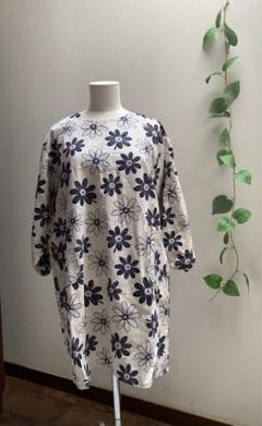 割烹着N343ルームウェアハンドメイド 割烹着N343ルームウェアハンドメイド