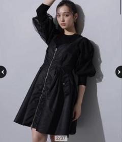 新品⭐︎リランドチュール フロントジップタフタミニワンピース 2025年最新】フロントジップタフタミニワンピースの人気アイテム