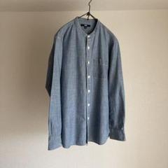 UNIQLO ユニクロ　スタンドカラー　シャンブレーシャツ　S