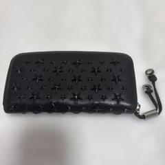 JIMMY CHOO ブラック 長財布 星型スタッズ - メルカリ