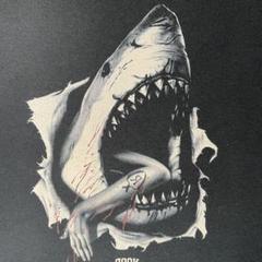 JAWS　トレーナー　ジョーズ　捕食シーン　血　ムービー　人喰いザメ　プリント